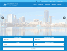 Tablet Screenshot of floridastarvacations.com